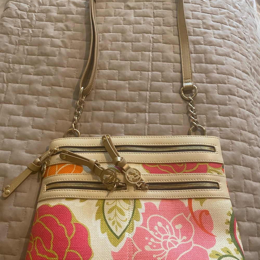 Spartina crossbody floral purse